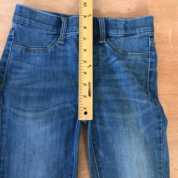 Judy Blue Skinny Fit Jeans Women 3/26 Blue Distressed Mid Rise Dark Wash Preppy - Picture 9 of 13